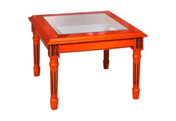 Glass Top Lamp Side Table