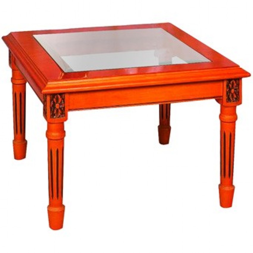 Glass Top Lamp Side Table