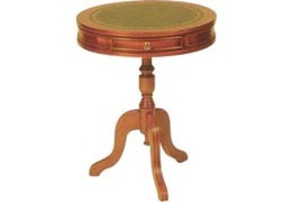 Leather Drum Table