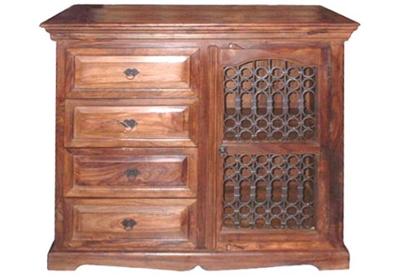 Wooden Iron Cabinet